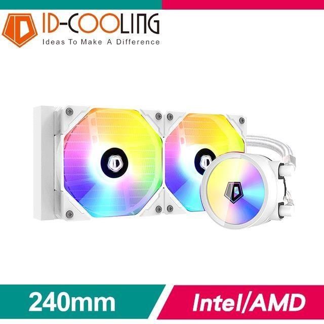  【南紡購物中心】 ID-COOLING ZOOMFLOW 240 XT SNOW 一體式水冷CPU散熱器