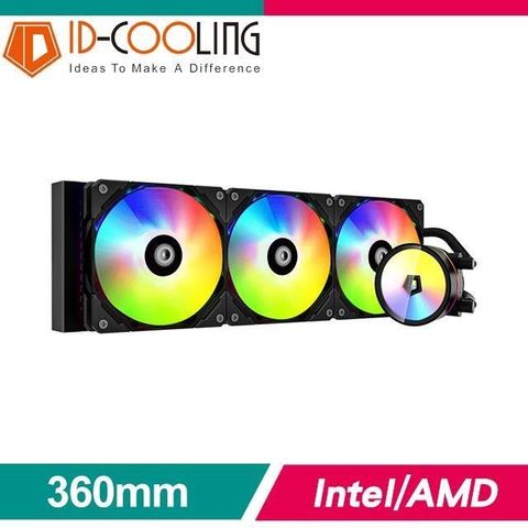 【南紡購物中心】 ID-COOLING ZOOMFLOW 360 XT ARGB 一體式水冷CPU散熱器