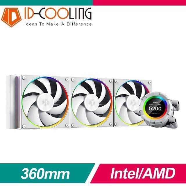  【南紡購物中心】 ID-COOLING SL360 WHITE 一體式水冷散熱器