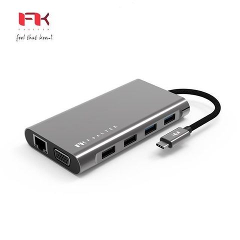 Feeltek 【南紡購物中心】  Mega-Dock 11合1 USB-C 多功能集線器