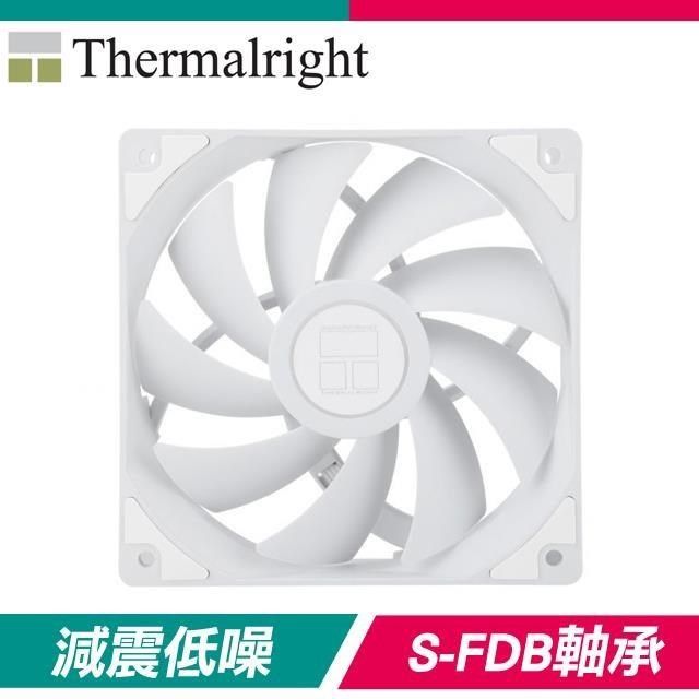 Thermalright 【南紡購物中心】  利民 TL-C12CW 12公分 S-FDB軸承 機殼風扇《白》