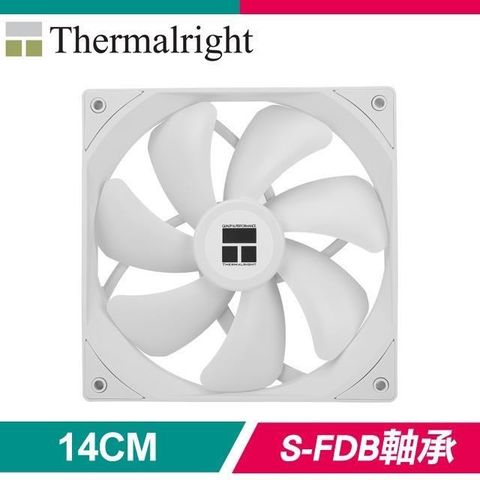 Thermalright 【南紡購物中心】  利民 TL-C14CW 全白版 14CM PWM S-FDB軸承 1500轉 風扇