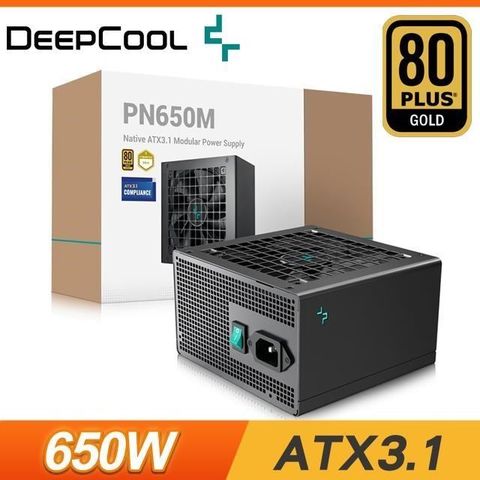 DEEPCOOL 九州風神 PN650M 650W 金牌 全模 ATX3.1(PCIe5.1) 電源供應器