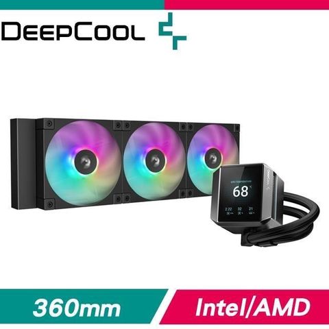 DEEPCOOL 九州風神 MYSTIQUE 360 LCD ARGB 一體式水冷(5年非人損漏液保)