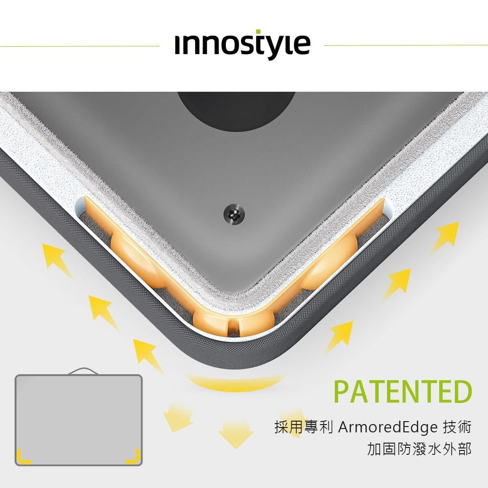 innostyle 專利防摔 16吋 側背包/筆電包/平板包/電腦包/斜背包/公事包 OmniProtect系列 黑色