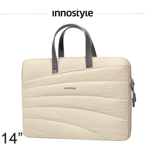 innostyle 專利防摔 14吋 電腦包/筆電包/平板包/公事包 CarryLite Slim系列 卡其