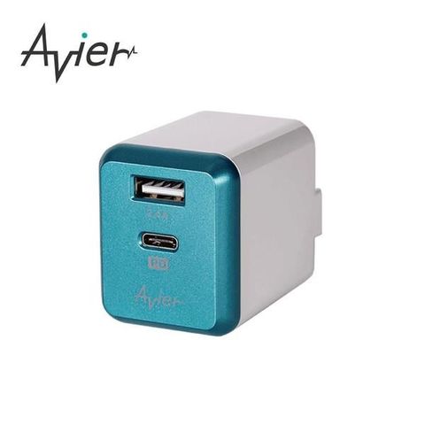 【南紡購物中心】 【Avier】PD3.0+2.4A USB 電源供應器 / 墨青