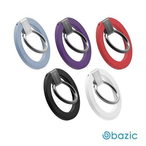 【南紡購物中心】 Bazic 360度鋅合金磁吸指環支架(附磁吸貼片)