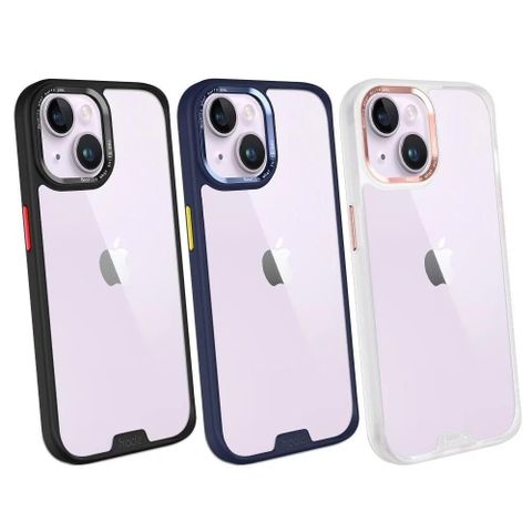 【南紡購物中心】Hoda Apple iPhone 14 Plus (6.7吋) 雙鏡頭˙TPU柔石霧透背蓋 原廠公司貨