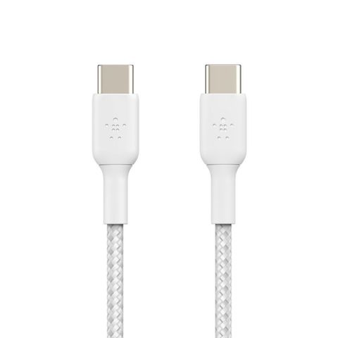 BELKIN 【南紡購物中心】  貝爾金 USB-C to USB-C 編織傳輸線暨充電線1公尺 CAB004bt1