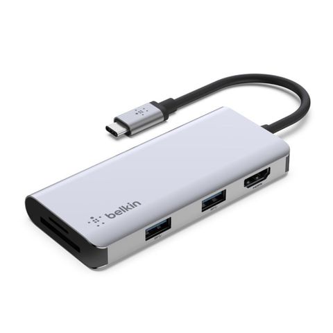 BELKIN 【南紡購物中心】  貝爾金 USB-C 5合1多媒體集線器 AVC007btSGY