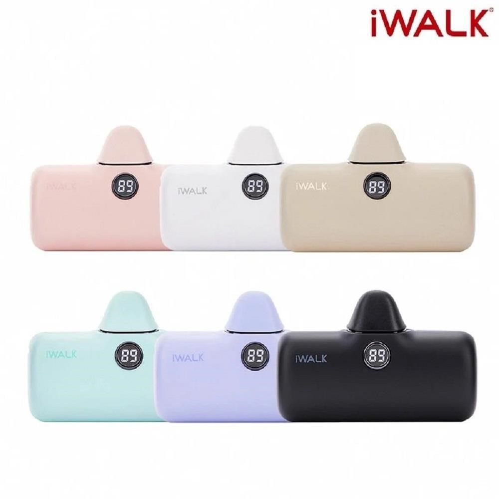 iWALK 愛沃可 【南紡購物中心】 全新上市 PRO 五代 4800mAh 快充直插式口袋行動電源 Type-c接頭