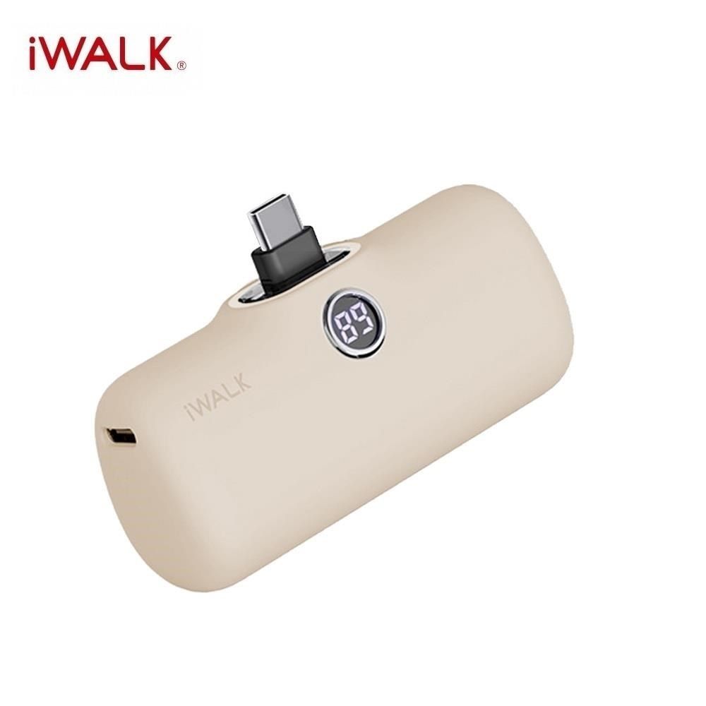 iWALK 愛沃可 【南紡購物中心】 全新上市 PRO 五代 4800mAh 快充直插式口袋行動電源 Type-c接頭