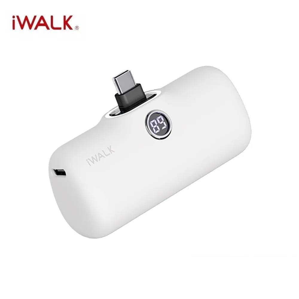 iWALK 愛沃可 【南紡購物中心】 全新上市 PRO 五代 4800mAh 快充直插式口袋行動電源 Type-c接頭