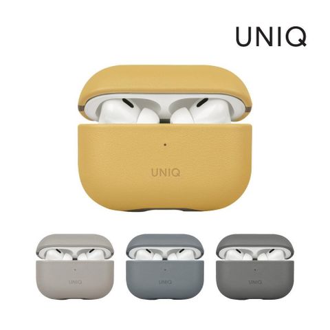 UNIQ 【南紡購物中心】  Lyden Ds 耐刮皮革收納保護套 附掛繩 AirPods Pro 第2代 (2022)