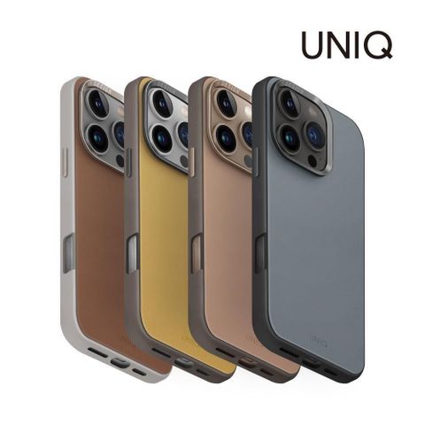 UNIQ iPhone16 Pro/ProMax Lyden Ds 耐刮皮革磁吸手機殼