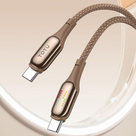 【TOTU】USB-C TO Type-C PD 快充充電傳輸線 流星跑馬燈 炫影 1.2M