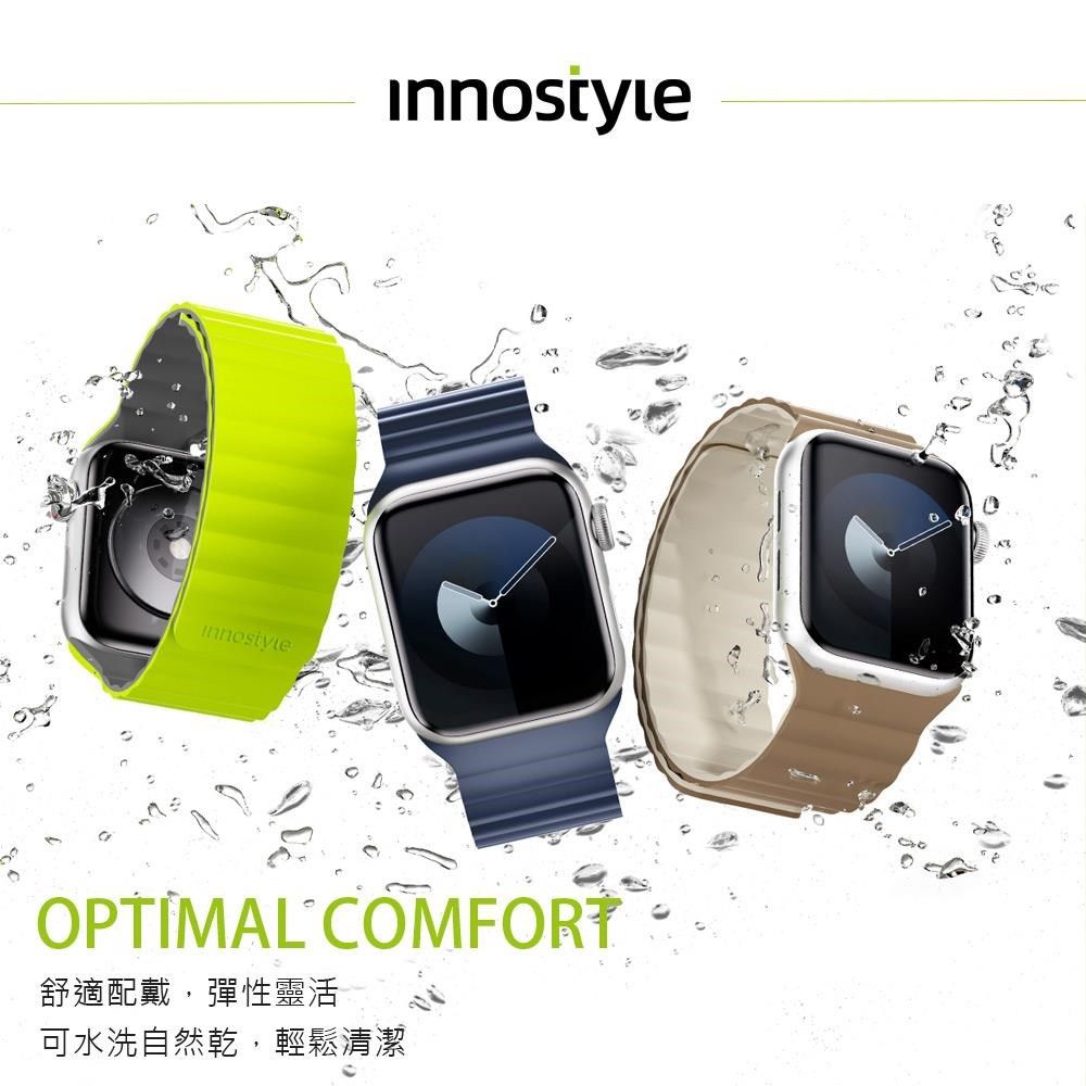 Mcdodo 麥多多 MagFlex 100系列 Apple Watch 磁吸撞色雙面矽膠錶帶 42/44/45/46/49mm通用