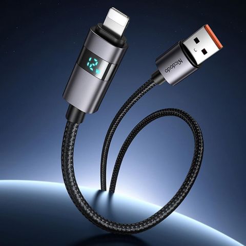 【Mcdodo】USB-A TO Lightning 1.2M 快充充電傳輸線 橫向數顯 星炫