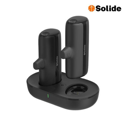 SOLiDE 索力得 Gemini Pro 雙子座 5000mAh Type-C 便攜式2入充電組+充電盤