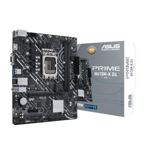 ASUS 華碩 PRIME H610M-K D4-CSM LGA1700主機板 (M-ATX/3+1年保)