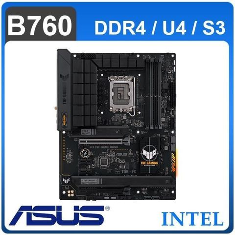 ASUS 華碩 【南紡購物中心】   TUF GAMING B760-PLUS WIFI D4 LGA1700主機板 (ATX/3+2年保)