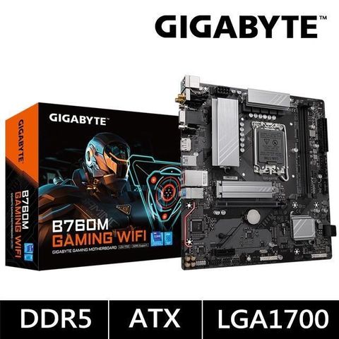 【南紡購物中心】 GIGABYTE 技嘉 B760M GAMING WIFI 主機板