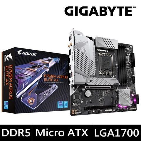 GIGABYTE 技嘉 【南紡購物中心】 B760M AORUS ELITE AX【M-ATX】主機板