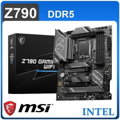 MSI 微星 【南紡購物中心】   Z790 GAMING PLUS WIFI D5 LGA1700主機板(ATX/3+2年保)