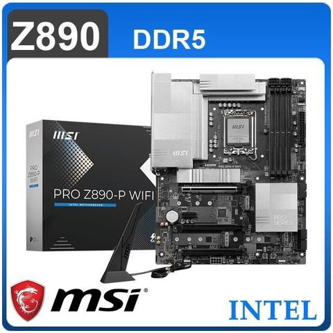 MSI 微星 PRO Z890-P WIFI D5 LGA1851主機板(ATX/3+1年保)