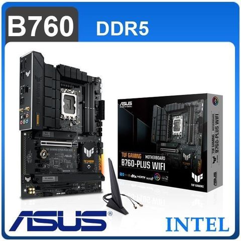 ASUS 華碩 TUF GAMING B760-PLUS WIFI D5 LGA1700主機板 (ATX/3+2年保)