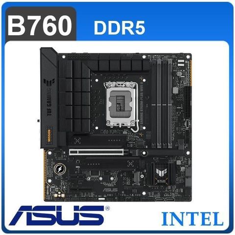 ASUS 華碩 TUF GAMING B760M-PLUS WIFI II D5 LGA1700主機板 (M-ATX/3+2年保)