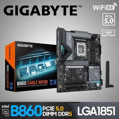 GIGABYTE 技嘉 B860 EAGLE WIFI6E【ATX/1851腳位】主機板