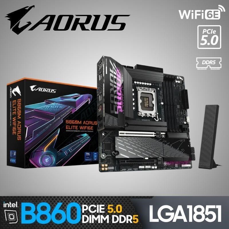 GIGABYTE 技嘉 B860M AORUS ELITE WIFI6E 主機板
