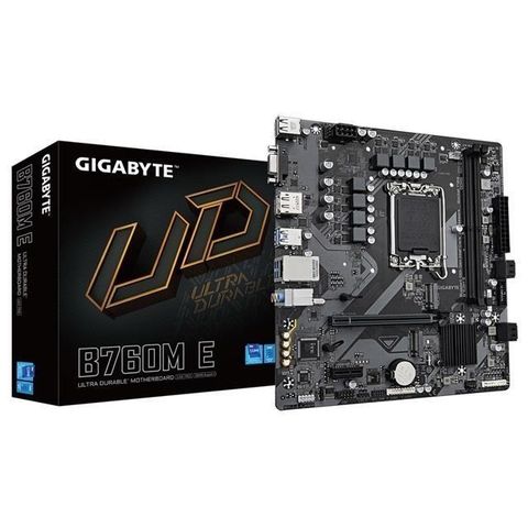 GIGABYTE 技嘉 B760M E【M-ATX/1700腳位/DDR5】主機板