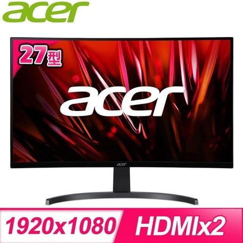 【南紡購物中心】 ACER 宏碁 ED273 B 27型 1ms 曲面電腦螢幕
