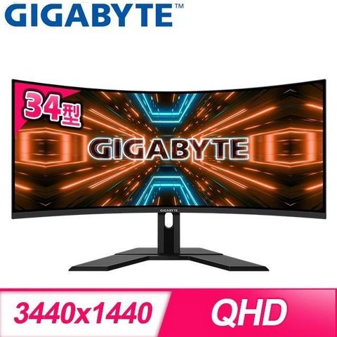 【南紡購物中心】 Gigabyte 技嘉 G34WQC A 34吋 21:9 144Hz 曲面電競螢幕
