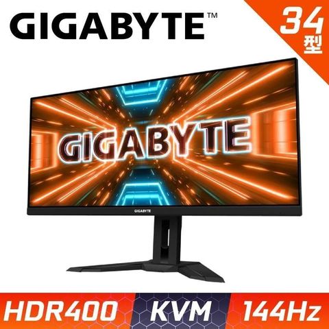 【南紡購物中心】GIGABYTE M34WQ 34型 2K HDR電競螢幕