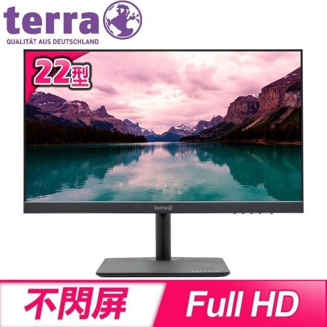 TERRA 【南紡購物中心】  2227WHA 22型 抗藍光不閃屏螢幕