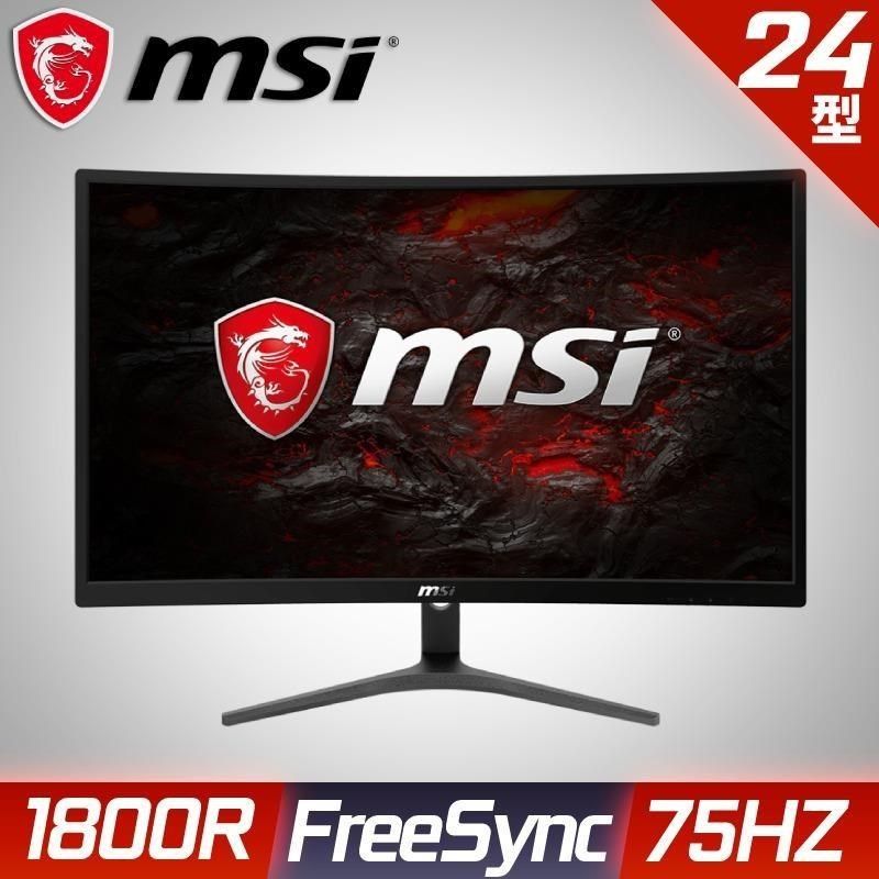 MSI】微星Optix G241VC 24型曲面電競螢幕(FHD/HDMI/VA) - PChome 24h購物