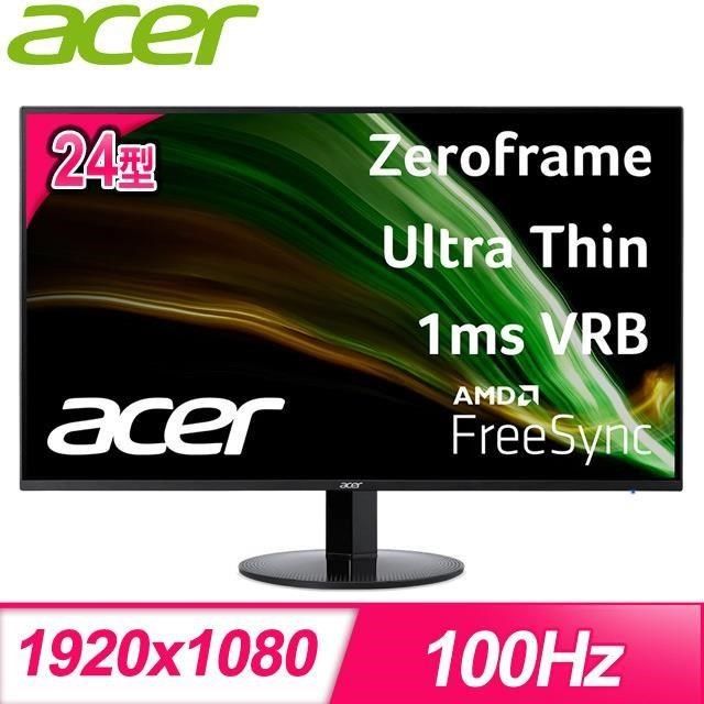 ACER 宏碁 【南紡購物中心】   SA241Y H 24型 100Hz抗閃螢幕