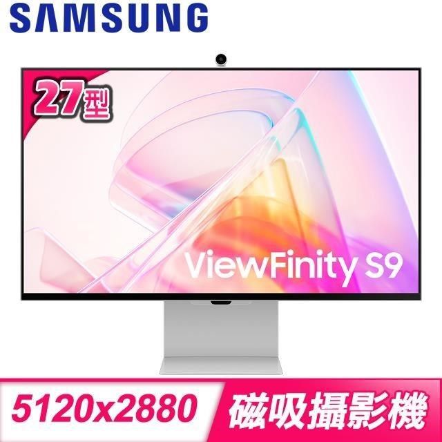 Samsung 三星 【南紡購物中心】   S27C900PAC 27型 ViewFinity S9 含喇叭攝影機 5K螢幕顯示器