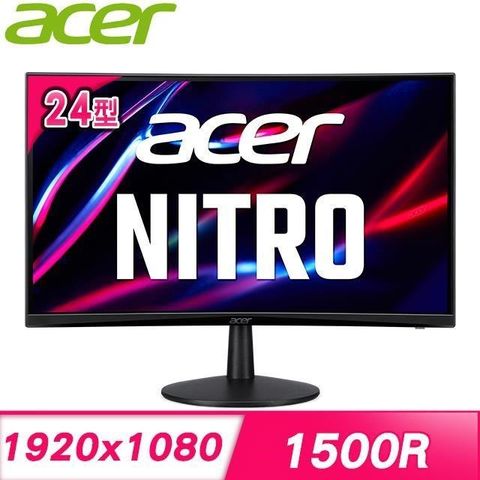 【南紡購物中心】 ACER 宏碁 ED240Q H 24型 100Hz抗閃 曲面螢幕