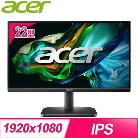 【南紡購物中心】 ACER 宏碁 EK220Q E3 22型 IPS 100Hz抗閃螢幕