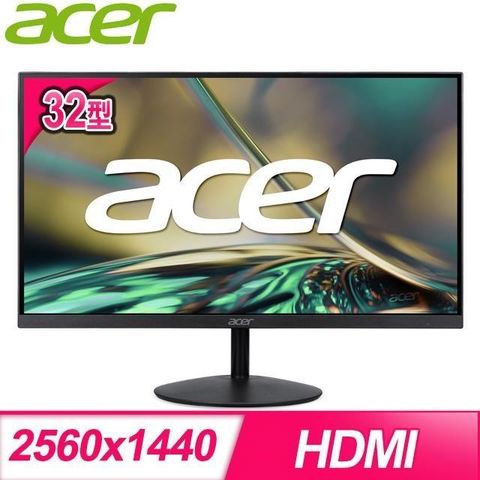 【南紡購物中心】 ACER 宏碁 SA322QU A 32型 2K IPS 超薄螢幕
