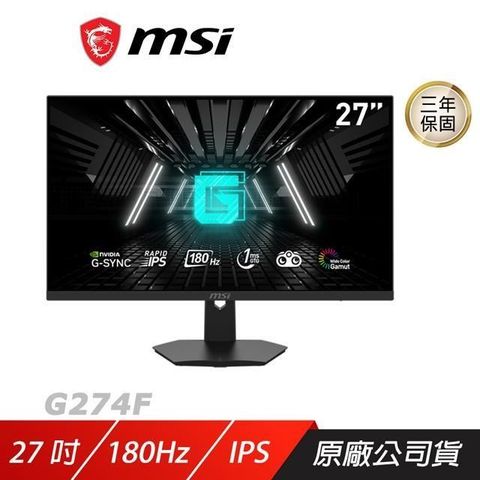 MSI 微星 【南紡購物中心】    G274F 電競螢幕 