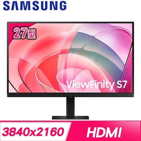 Samsung 三星 【南紡購物中心】   ViewFinity S7 S27D706EAC 27型 4K窄邊美型螢幕(HDMI/DP)