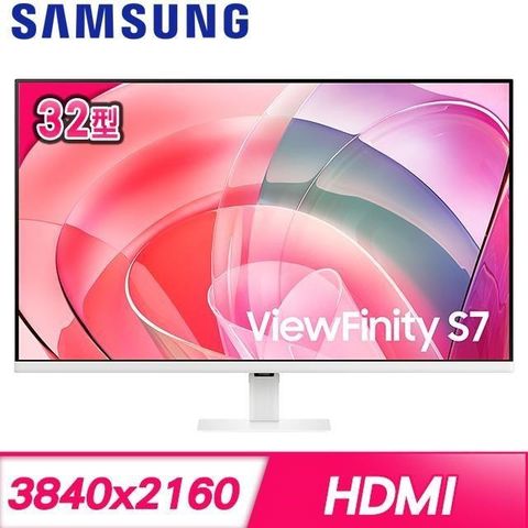 Samsung 三星 【南紡購物中心】   ViewFinity S7 S32D707EAC 32型 4K窄邊美型螢幕(HDMI/DP)