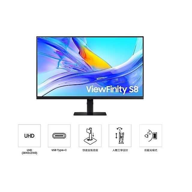 Samsung 三星 4K UHD 32吋高解析度平面顯示器 S32D806UA