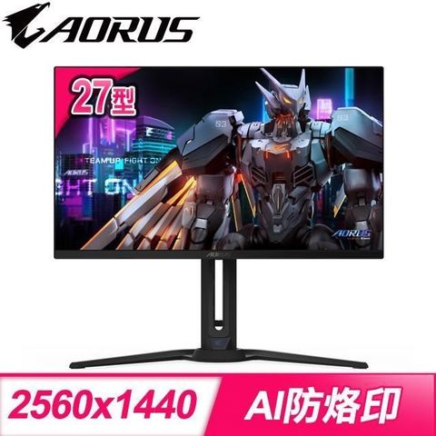 GIGABYTE 技嘉 AORUS FO27Q3 27型 2K 360Hz 0.03ms QD-OLED 電競螢幕